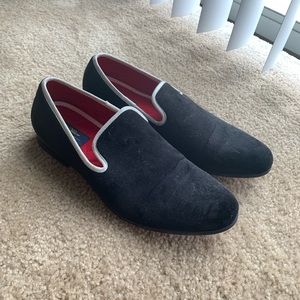 La Milano Black suede Loafers